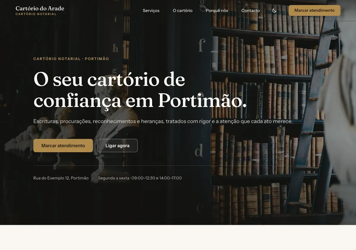 Aurelia theme — home page on a desktop screen